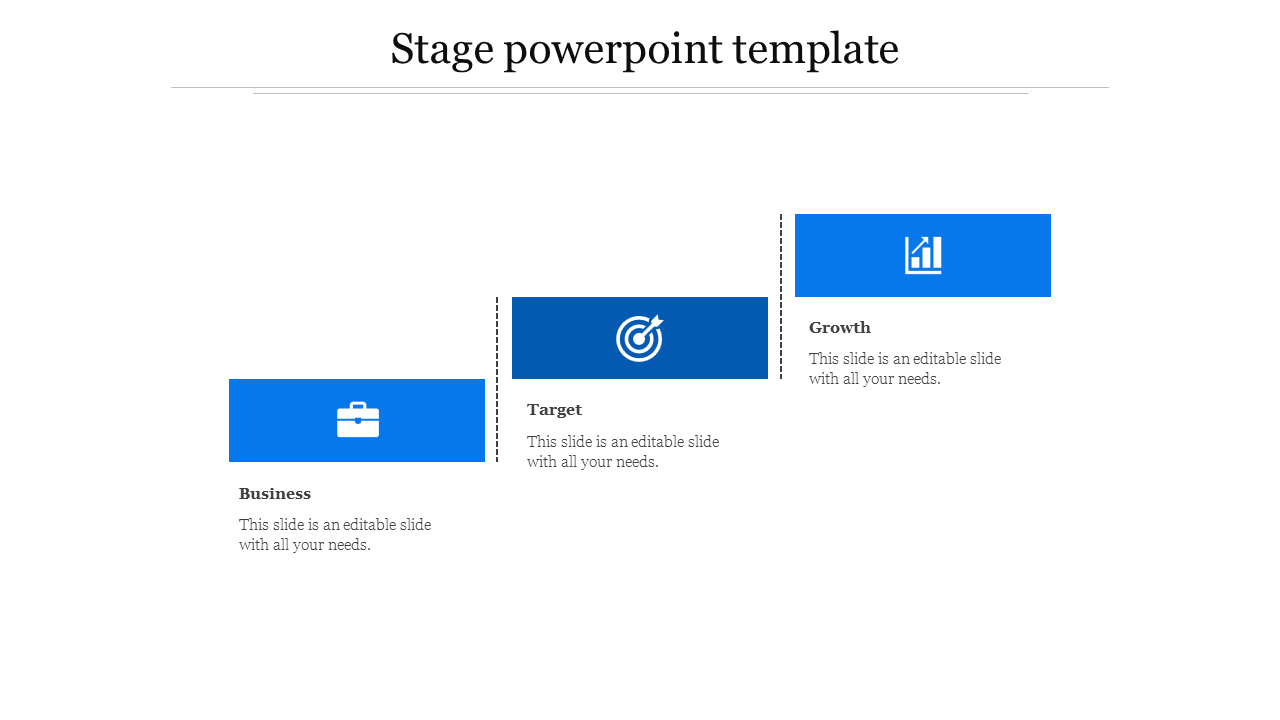 stage powerpoint template-3-Blue